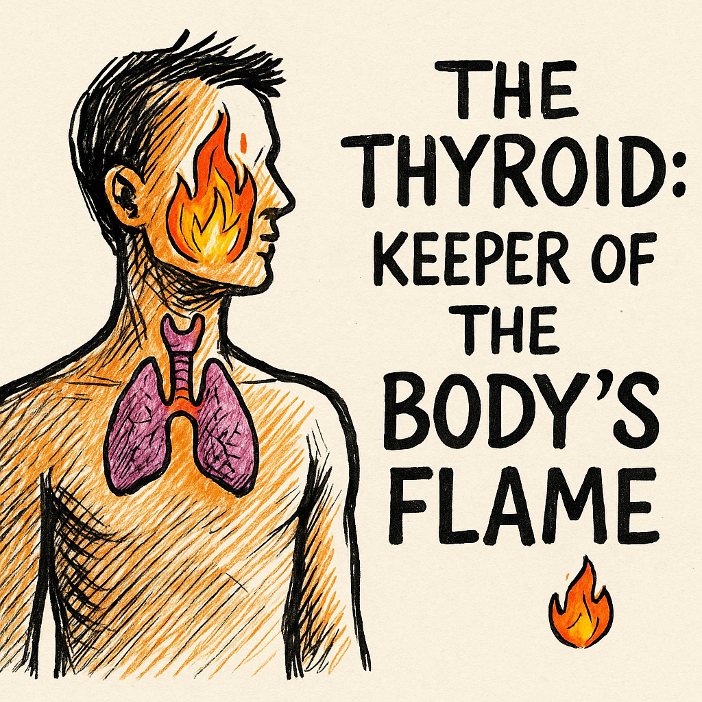 🕯️ The Thyroid: Keeper of the Body’s Flame 🔥