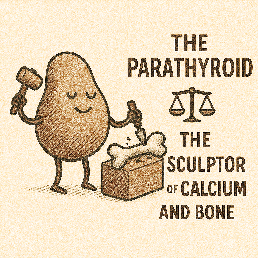 🦴 The Parathyroid – The Sculptor of Calcium and Bone ⚖️